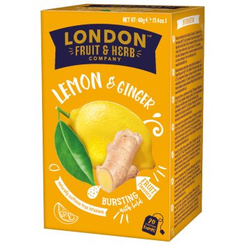 LONDON FRUIT & HERB Ovocný čaj citron se zázvorem 20 x 2 g