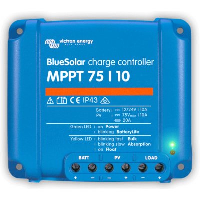 Victron BlueSolar 75/10 MPPT Solární regulátor, MPPT, 75V, 10A, účinnost 98% SCC010010050R – Zbozi.Blesk.cz