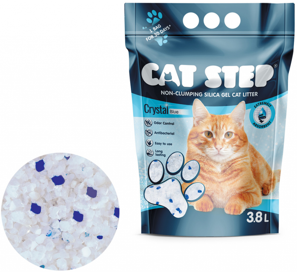 Cat Step Crystal Blue 3,34 kg 7,6 l