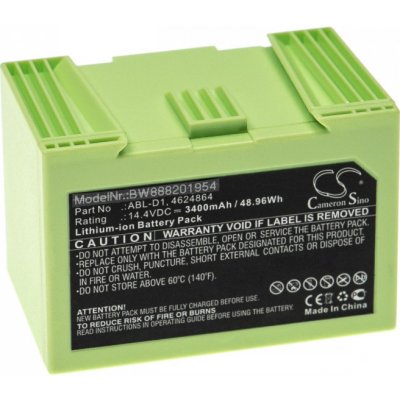 VHBW iRobot Roomba E5/E6/I3/I7/I8, Li-Ion 3400 mAh – Sleviste.cz