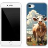 Pouzdro a kryt na mobilní telefon Apple mmCase na iPhone SE 2020 krávy na louce