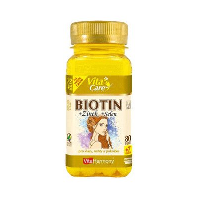 VitaHarmony Biotin 300 µg + Selen + Zinek 360 tablet – Hledejceny.cz