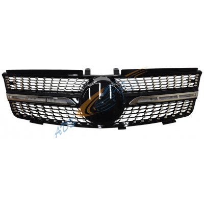 Přední maska Diamond černá Mercedes ML W164, 2006–2008 – Zboží Mobilmania