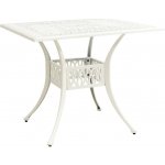 OMAXI 205938 Zahradní stůl bílý 90 x 90 x 73 cm litý hliník – Hledejceny.cz