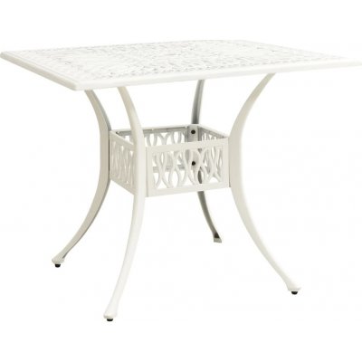 OMAXI 205938 Zahradní stůl bílý 90 x 90 x 73 cm litý hliník – Hledejceny.cz