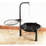 Braver Tripod 70 XL Komplet přenosné kovové ohniště + otočný grilovací rošt, držák kotlíku – Sleviste.cz