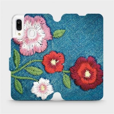 Pouzdro Mobiwear Samsung Galaxy A40 - MD05P Džínové květy