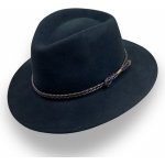 Krumlovanka Luxusní vlněný klobouk voděodolný rolovatelný Superior Quality P-71123C černý – Zboží Mobilmania