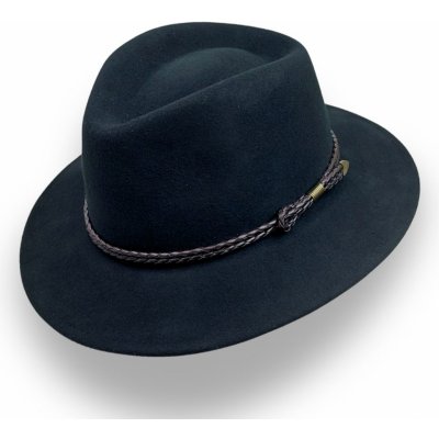 Krumlovanka Luxusní vlněný klobouk voděodolný rolovatelný Superior Quality P-71123C černý – Zboží Mobilmania