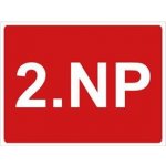Označení podlaží - 2.NP, samolepka 200x150 – Zboží Mobilmania