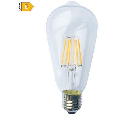 Diolamp LED Filament žárovka čirá ST64 8W/230V/E27/4000K/1010Lm/360°