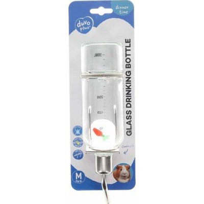 DUVO+ Skleněná napáječka pro drobné hlodavce M 350 ml – Sleviste.cz