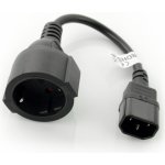 Lanberg napájecí C14 - Schuko 0.2m [CA-C14E-10CC-0018-BK] – Sleviste.cz