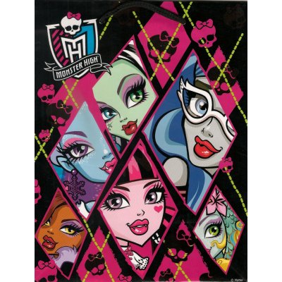 Ditipo Dárková papírová taška 18 x 10 x 22,7 cm Disney Monster Hight černo-růžová – Zbozi.Blesk.cz