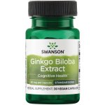 Swanson Ginkgo Biloba 24% výtažek 60 mg 30 kapslí – Hledejceny.cz