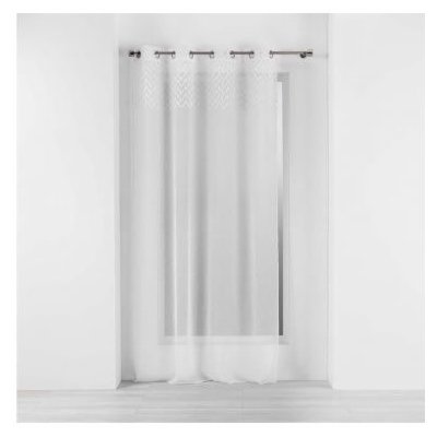 Douceur d'intérieur Záclona do obývacího pokoje s oky ROXIA, 140 x 240 cm, bílá, polyester – Hledejceny.cz