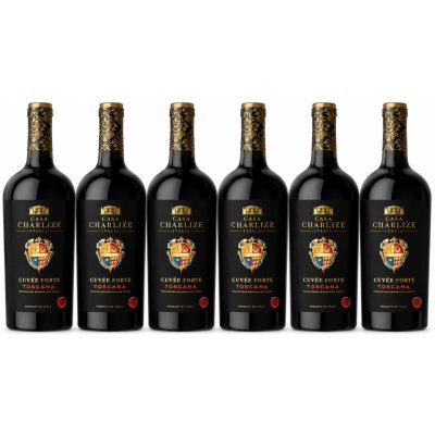 Casa Charlize Cuvee Forte Toscana Rosso 13,5% 6 x 0,75 l (holá láhev) – Zboží Dáma