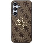 Guess PU 4G Metal Logo Samsung Galaxy S24+ hnědé – Zboží Mobilmania