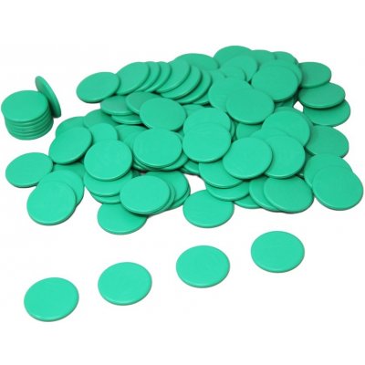 Wissner Žetony zelené 100 ks – Zboží Dáma