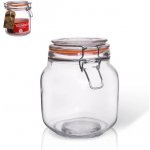 Orion Dóza sklo/kov klip patent Bela 1000ml – Zboží Mobilmania