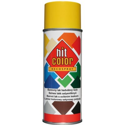 hitcolor Barva pololesklá 400 ml RAL 1021 hořčičná