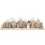Maják Dekorace Zimní krajina na postavení dřevěné - 30x9x4cm – Hledejceny.cz