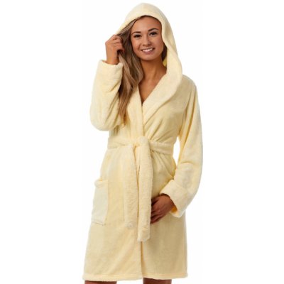 Župan do porodnice huňatý 1Z1127 žlutá – Zboží Dáma