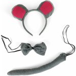 Sada myš s ocasem čelenkou a motýlkem 810990 – Sleviste.cz