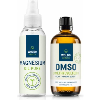 Woldohealt Hořčíkový olej 100ml a DMSO dimethylsulfoxid 99,9% 100 ml – Zbozi.Blesk.cz