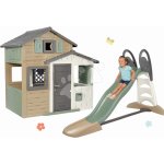 Smoby Set domeček Přátel ekologický Friends Evo Playhouse Green rozšiřitelný a 23 m skluzavka s vodotryskem – Zbozi.Blesk.cz