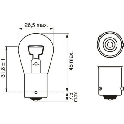 Bosch Pure Light PY21W BAU15s 12V 21W 1987302213 – Hledejceny.cz