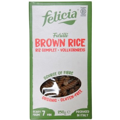 Felicia Bezlepkové Fusilli z hnědé rýže BIO 250 g – Zboží Dáma