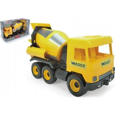 Wader Auto middle Truck domíchávač plast 40 cm žlutý v krabici – Hledejceny.cz