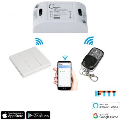 iQtech SmartLife reléový modul SB002, Wi-Fi, s ovladači iQTSB002 – Zboží Živě