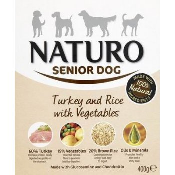 Naturo Senior Turkey & Rice with Vegetables 400 g