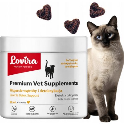 LOVIRA Premium Vet doplňky pro kočky Na Játra 90 ks – Hledejceny.cz