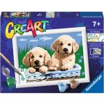 RAVENSBURGER CreArt Roztomilá štěňata 18 x 13 cm 147005 – Hledejceny.cz