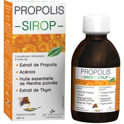 Les 3 Chênes Propolisový sirup s tymiánem 200 ml – Hledejceny.cz