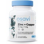Osavi Zinc + Copper, zinek a měď, 15 mg + 1 mg, 120 rostlinných kapslí – Hledejceny.cz