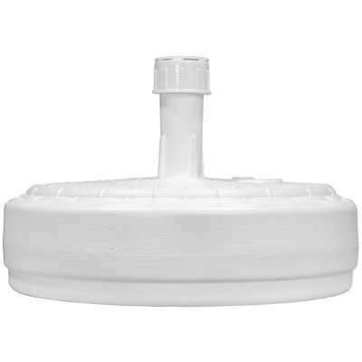 FIXKRAFT 119202FX Plastový stojan na slunečníky kulatý 40 cm, bílý – Zboží Mobilmania