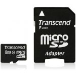 Transcend microSDHC 8 GB Class 10 TS8GUSDHC10 – Hledejceny.cz