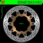 BRZDOVÝ KOTOUČ NG297, PŘEDNÍ, YAMAHA FJR1300 '03-'14, MT01 '05-11, V-MAX 1700 '14 (320x132x5) – Hledejceny.cz