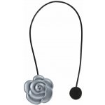EUROFIRANY SADA 2KS DEKORAČNÍ SPONA NA ZÁVĚS FLOWER S MAGNETEM 5 X 21 CM ŠEDÁ – Hledejceny.cz