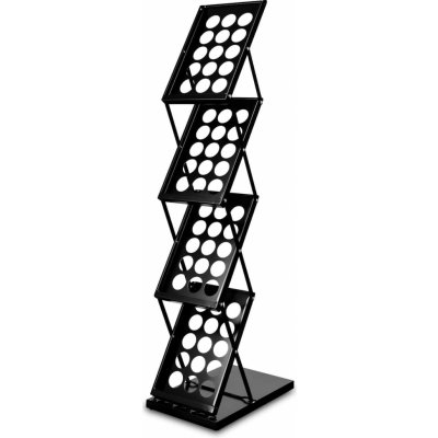 A-Z Reklama CZ Boston Kovový skládací perforovaný jednostranný stojan na letáky 4 x A4 – Zboží Dáma