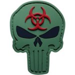 ARMED PATCHES PVC nášivka Punisher Biohazard, Zelená – Zboží Mobilmania
