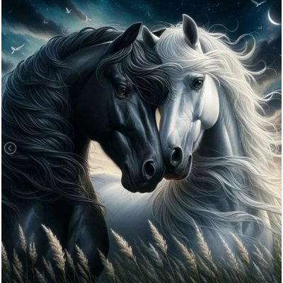 Norimpex Diamantové malování Zamilovaní koně 30 x 40 cm – Hledejceny.cz