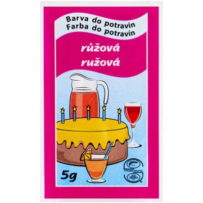 Aroco Potravinářská barva prášková Růžová 5 g – Zboží Dáma