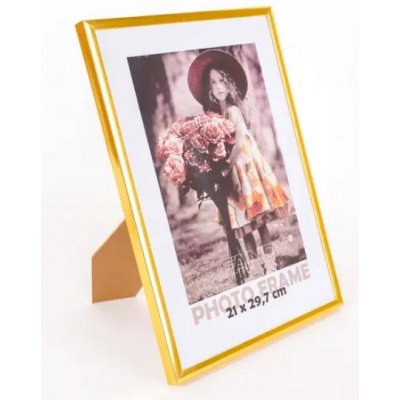 Rámeček plastový 21x30cm Fandy Simple 2 zlatý, skleněná výplň – Hledejceny.cz