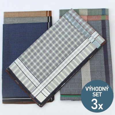 Etex Luxusní pánské kapesníky z česané bavlny - výhodný set 9 kusů – Hledejceny.cz