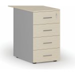 Primo Gray 4 zásuvky šedá/bříza – Zbozi.Blesk.cz